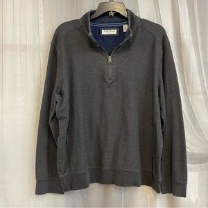English Laundry Charcoal Zip-Up Sweater